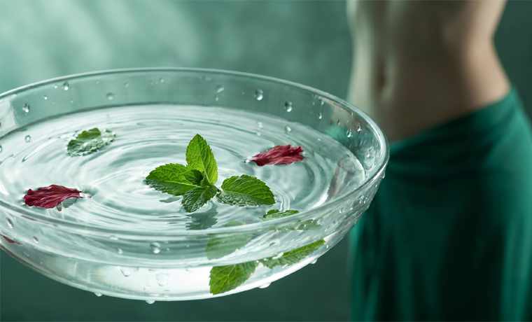 Platzhalter für Blähbauch ausspülen